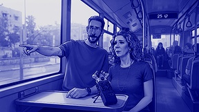 מי מפחד מאוטובוסים? קרן ושאול בתחב"צ