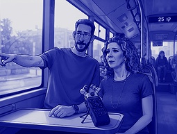 מי מפחד מאוטובוסים? קרן ושאול בתחב"צ