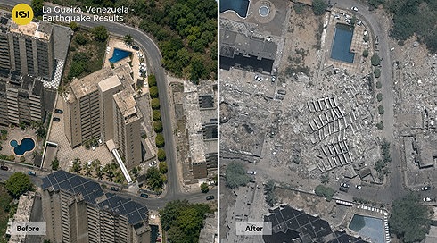 שכונות שלמות נמחקו: צילומי לווין חושפים את ההרס בוונצואלה