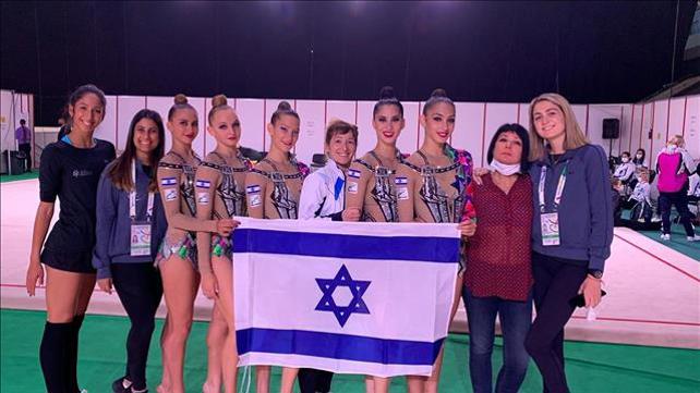 נבחרת ישראל בהתעמלות אומנותית אחרי הזכייה באליפות אירופה