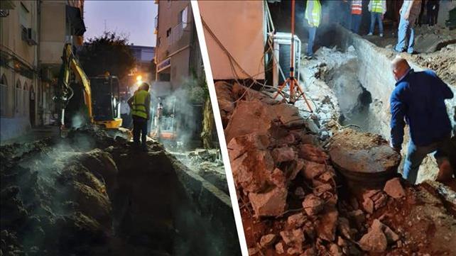בור מים רותחים באבן גבירול בתל אביב 02.01.20