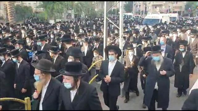 הלוויית האדמו"ר מסדיגורה, בני ברק, 11.08.20