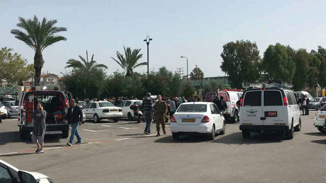 זירת פיגוע הדריסה בעכו