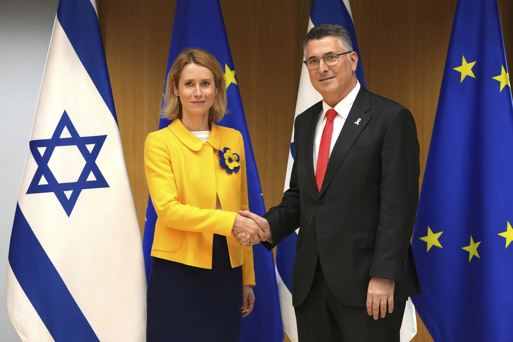 סער וקאלאס בכנס יחסי ישראל-אירופה בבריסל, פברואר 2025