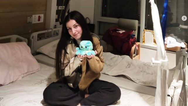 קרינה ארייב בבית החולים 