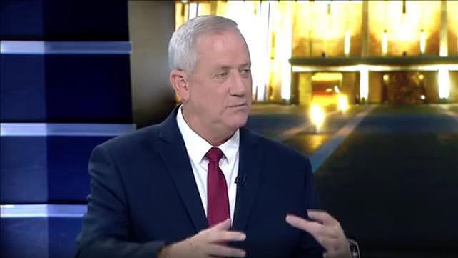 יו"ר כחול לבן בני גנץ בריאיון ל"השבוע" ב-6 באוגוסוט