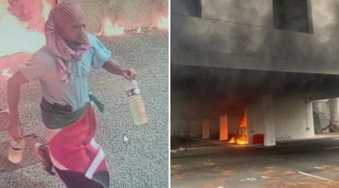 פיצוץ ליד בית כנסת בצרפת, מחבל עטוף בדגל פלסטין וחמוש באקדח נמלט
