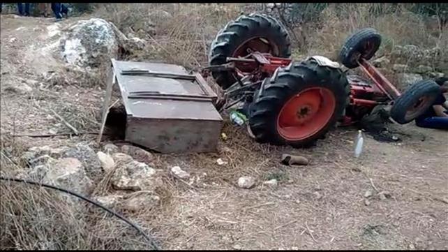 התהפכות טרקטור בטייבה 26.10.19