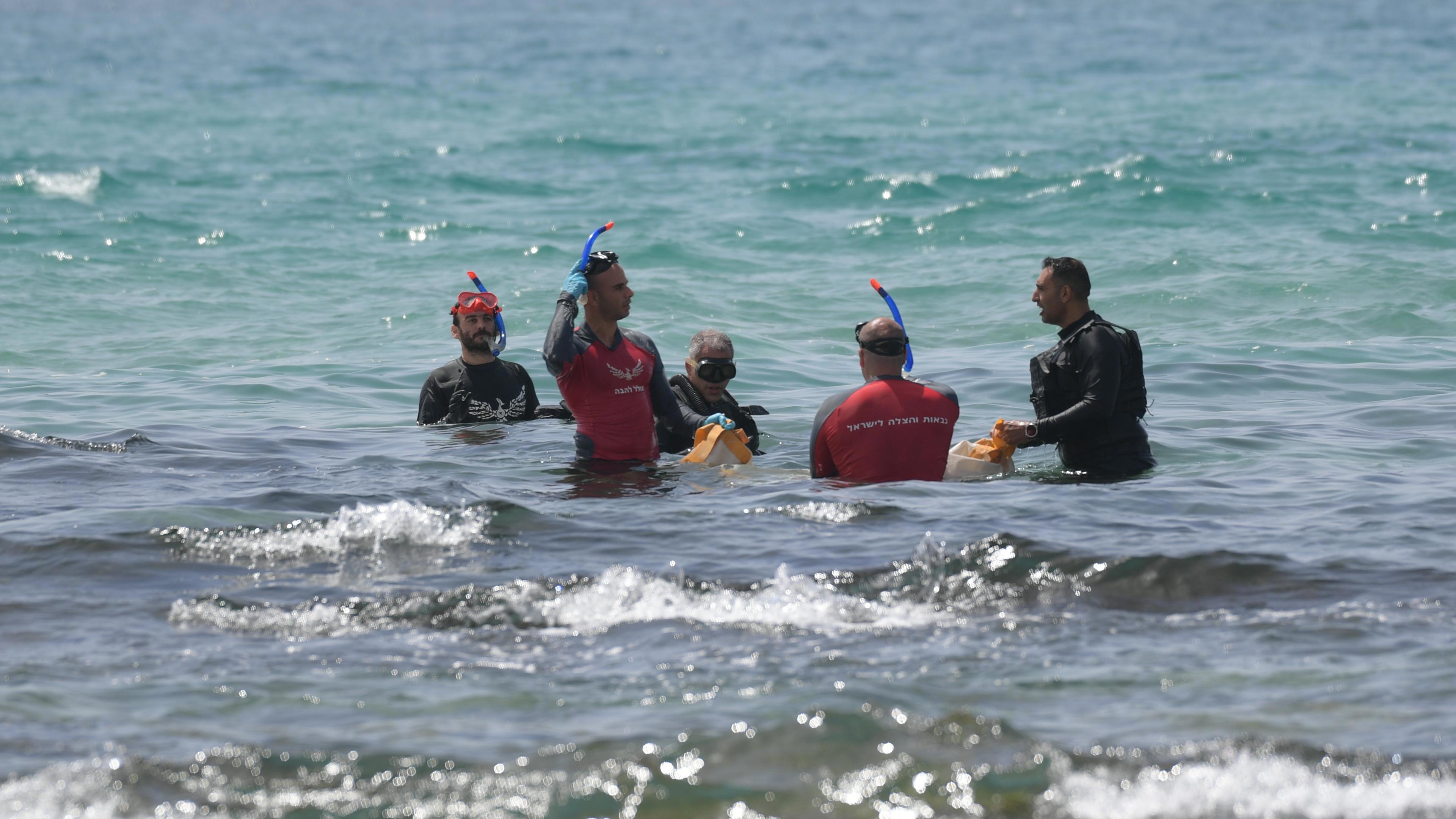 חיפושים בים אחרי מתקפת הכריש בחדרה 22.04.25