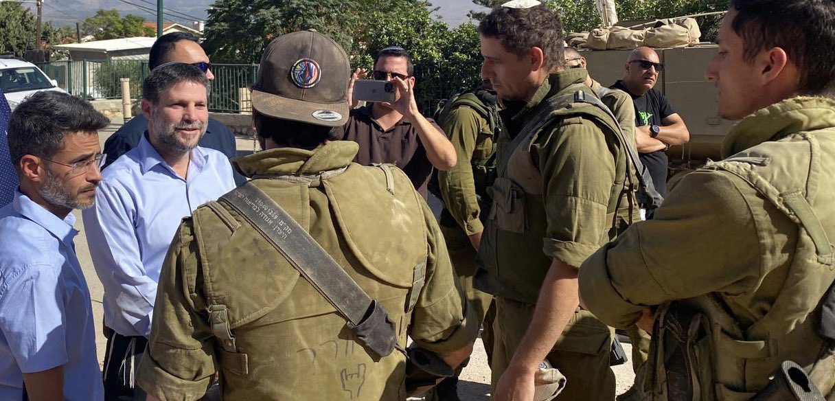 סמוטריץ' עם חיילים