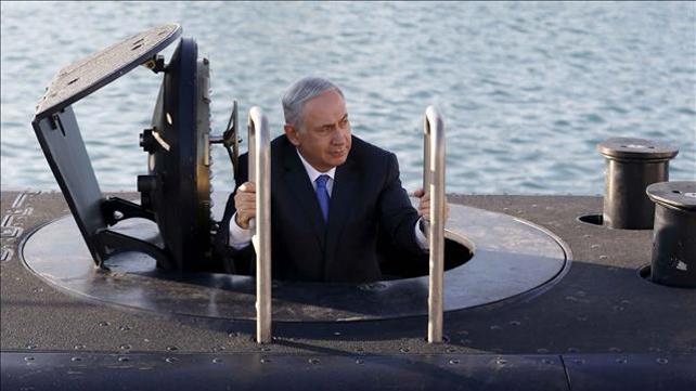 נתניהו בחניכת הצוללת אח"י רהב, 12.01.16