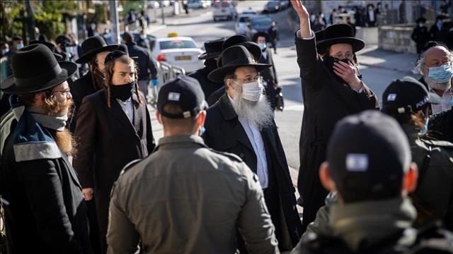 סגר שלישי קורונה חרדים, אכיפה בשכונת סנהדריה, ירושלים 19.01.21