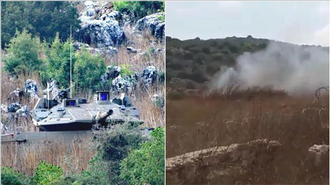 טנקים במובלעת בגבול לבנון, 11.08.20