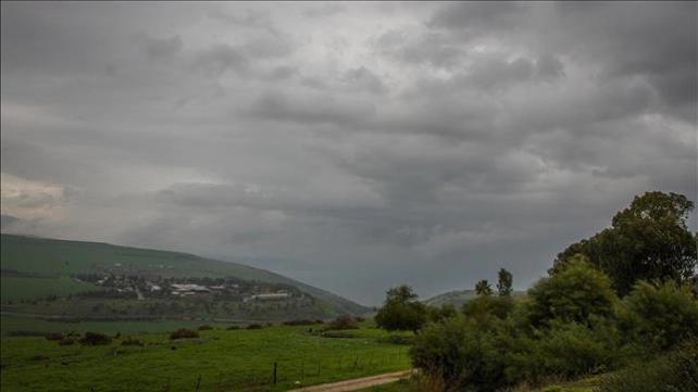צומת פוריה, גשם, עננים, מעונן