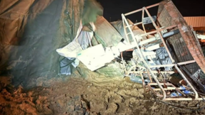 سقوط رافعة