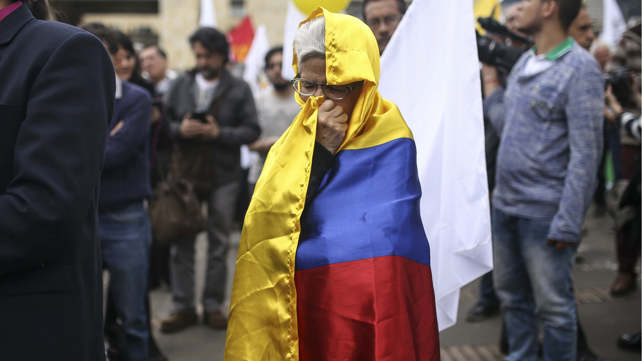 תומכת בהסכם השלום עם FARC בבוגוטה