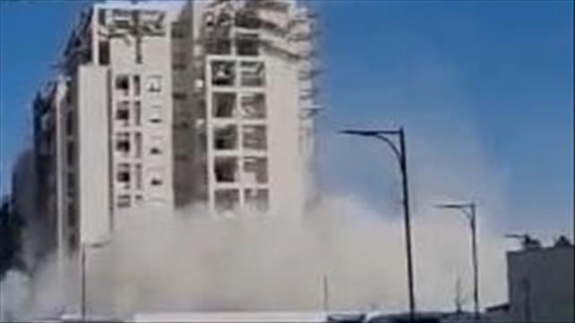 קריסת פיגום בבאר שבע