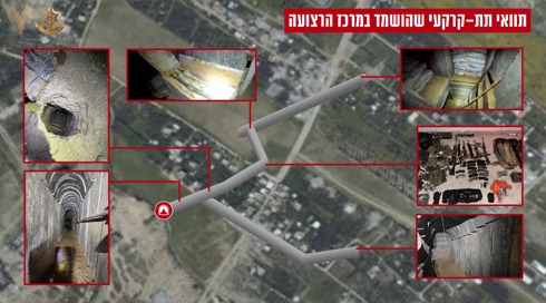הושמדה מנהרה באורך 3 ק"מ במסדרון נצרים