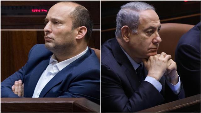 ספליט בנט נתניהו בכנסת