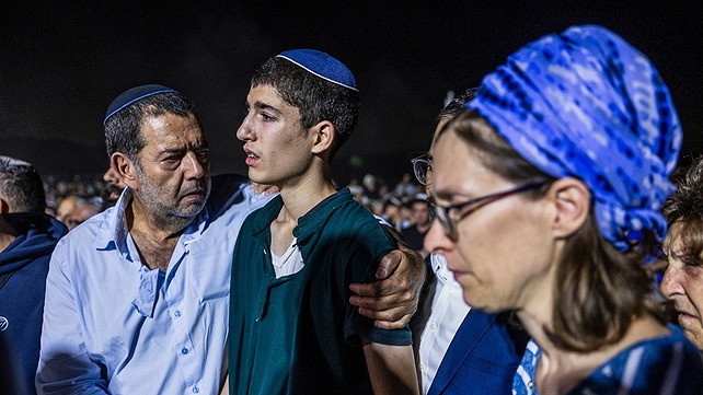 הלוויית נתנאל שקרון שנרצח בפיגוע בבנימין