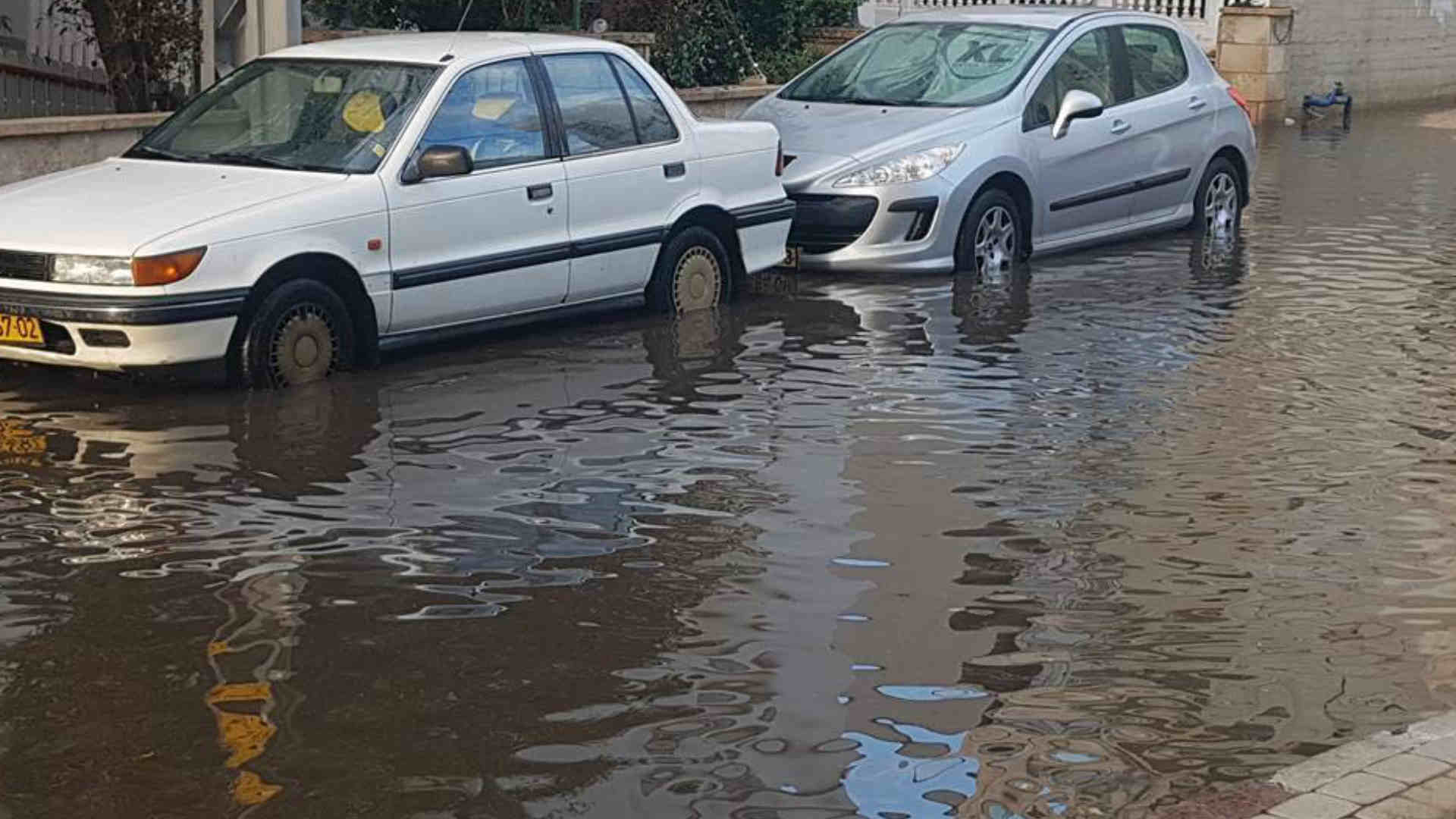הצפות הבוקר בנהריה