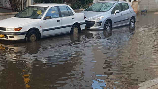 הצפות הבוקר בנהריה