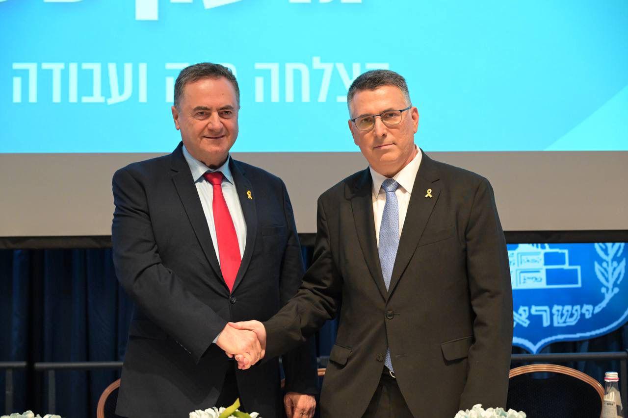 השרים ישראל כ"ץ וגדעון סער
