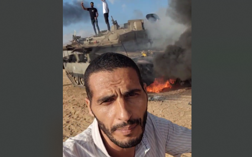 העיתונאי העזתי חסן אסליח ב-7 באוקטובר