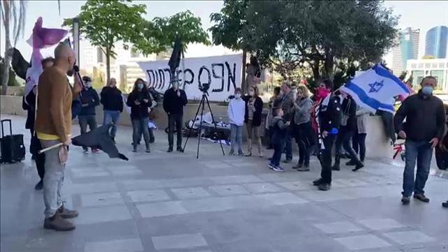 הפגנה נגד השימוע של מנהלי ביה"ס הריאלי בחיפה 28.01.21