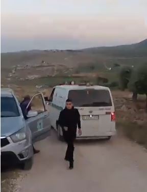 תיעוד לכאורה מזירת האירוע בו נהרגו שני פלסטינים