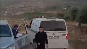 תיעוד לכאורה מזירת האירוע בו נהרגו שני פלסטינים