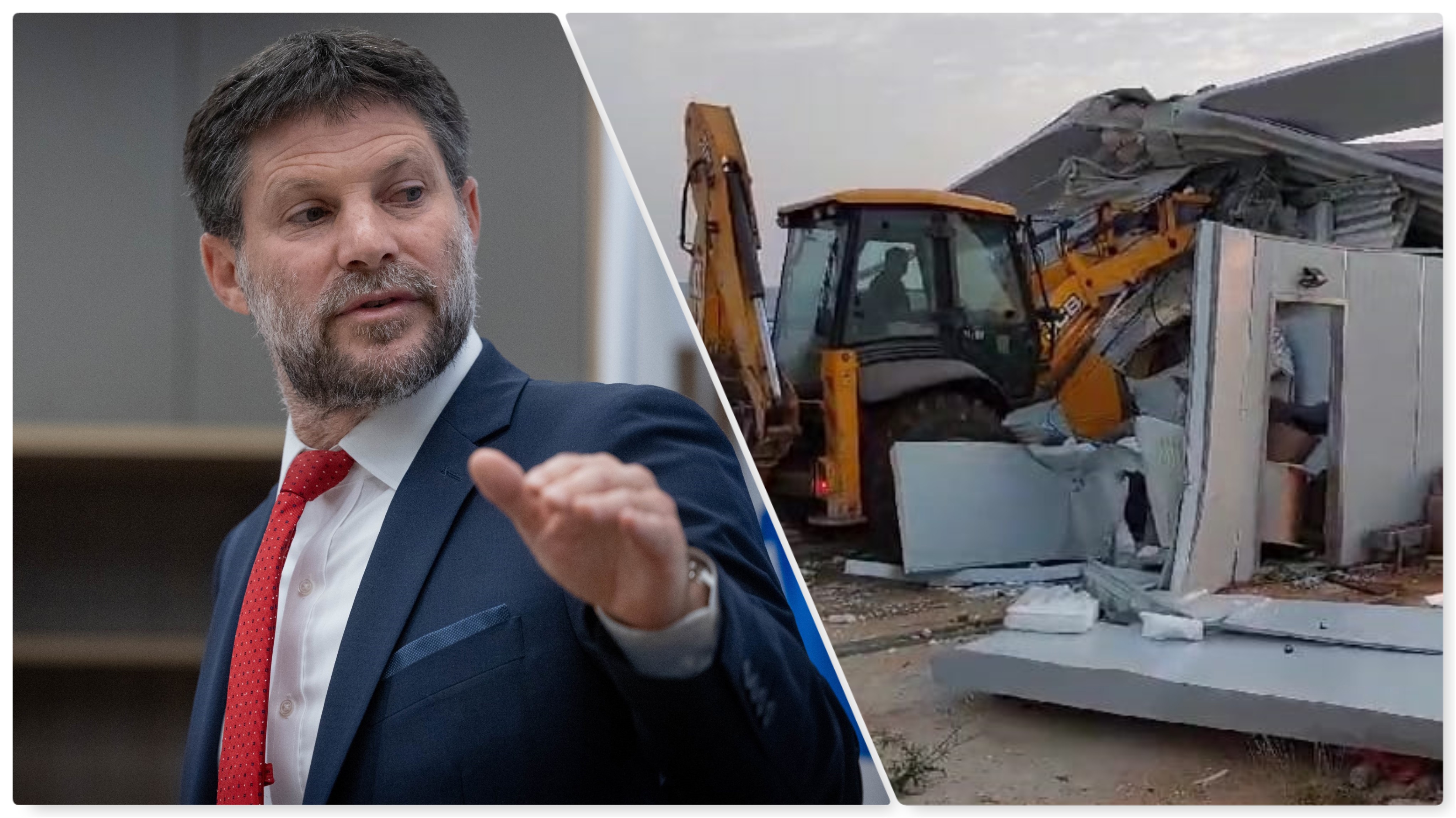 סמוטריץ' פינוי מאחז אעירה שחר חיים גולדברג פלאש 90
