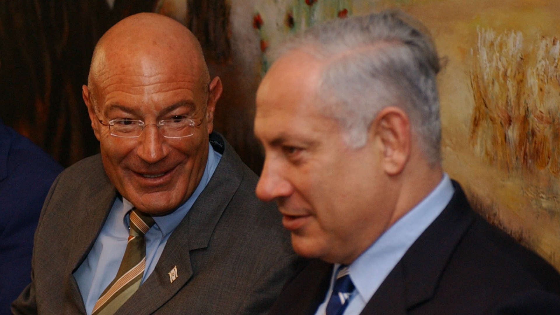 נתניהו ומילצ'ן בביתו של המיליארדר. ארכיון