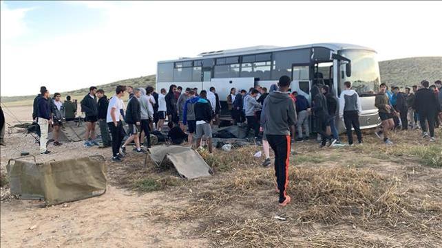זירת התדרדרות האוטובוס באזור שומריה