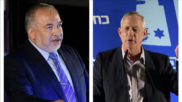 בני גנץ ואביגדור ליברמן