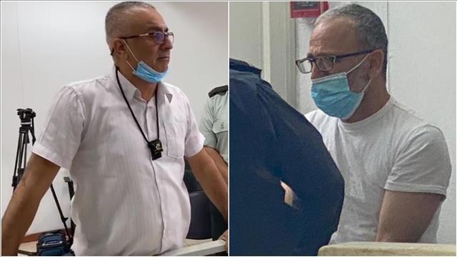 ברוך בן יגאל והמחבל שרצח את עמית בן יגאל בבית משפט