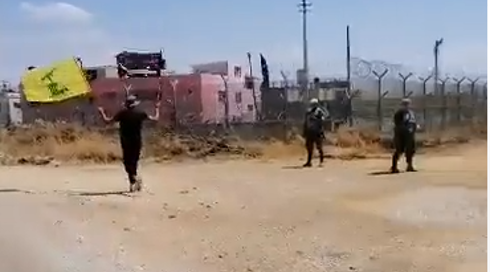 תיעוד: פרובוקציה נוספת של חיזבאללה באזור הגבול