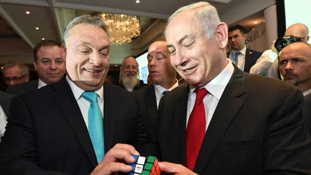 נתניהו לצד אורבן