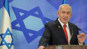 ראש הממשלה בנימין נתניהו במסיבת עיתונאים, דצמבר 2024