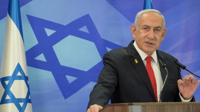 ראש הממשלה בנימין נתניהו במסיבת עיתונאים, דצמבר 2024