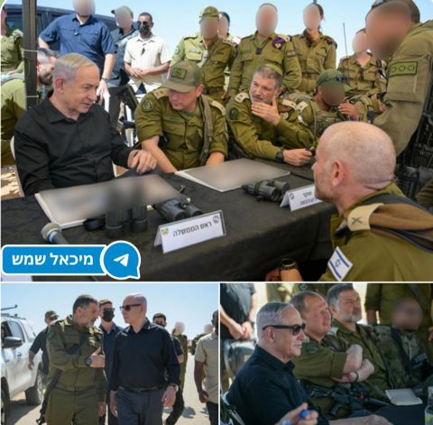 נתניהו והאלוף זיני בצאלים