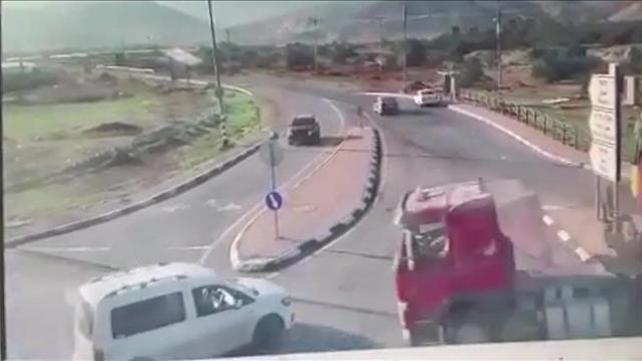 תיעוד התאונה בבקעה