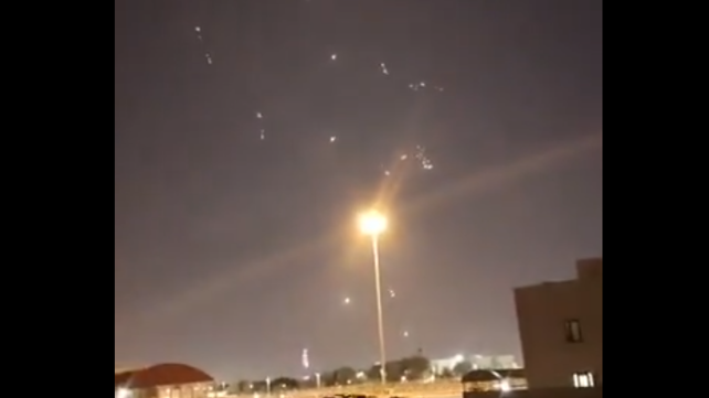 ניסיונות יירוט של טילים איראניים בשמי דוחה, קטר, יוני 2025