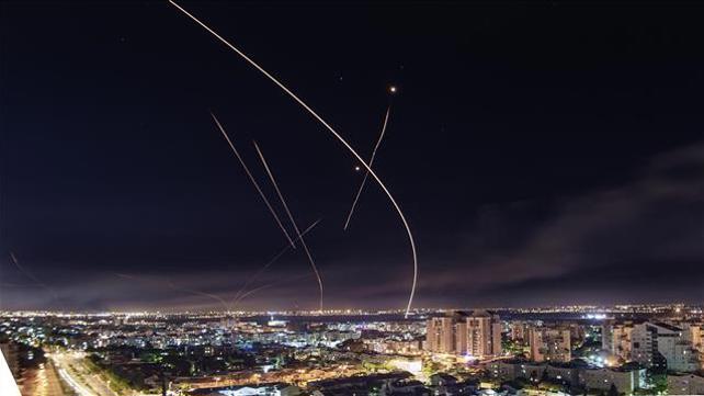 מטח רקטות לעבר ישראל. 16.5.21