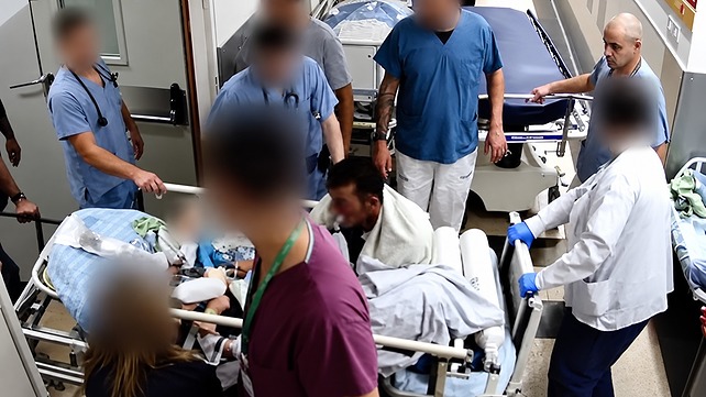 תיעוד מפעילות ביה"ח סורוקה ב-7 באוקטובר קרדיט: מתוך התוכנית "זמן אמת"