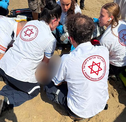 זירת הטביעה בחוף נווה ים