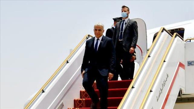 יאיר לפיד נוחת באיחוד האמירויות, 29.06.21