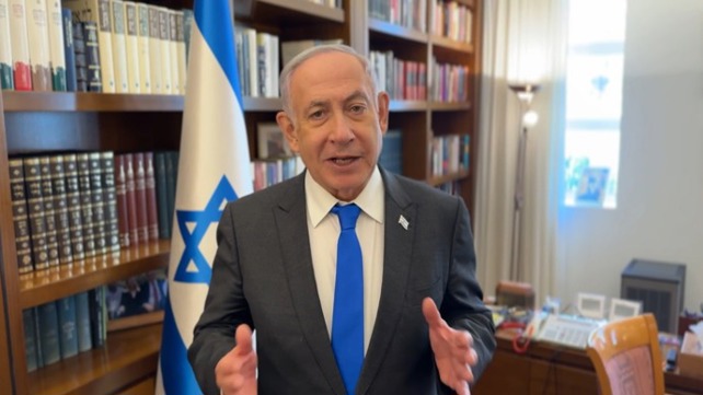 בנימין נתניהו בסרטון שפרסם