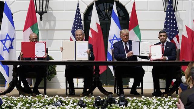 טקס החתימה על הסכם השלום עם איחוד האמירויות ובחריין, 15.09.20