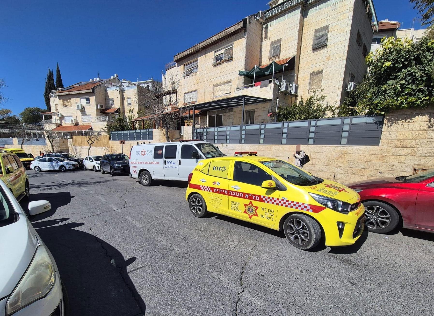 זירת הדקירה בירושלים